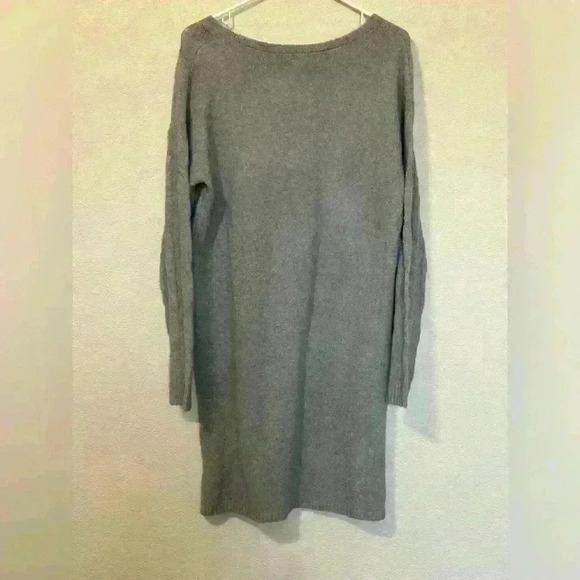 Stitchdrop Sweater Dress Gray Oversized Cable Knit Lagenlook Size XS NWOT - Picture 2 of 5